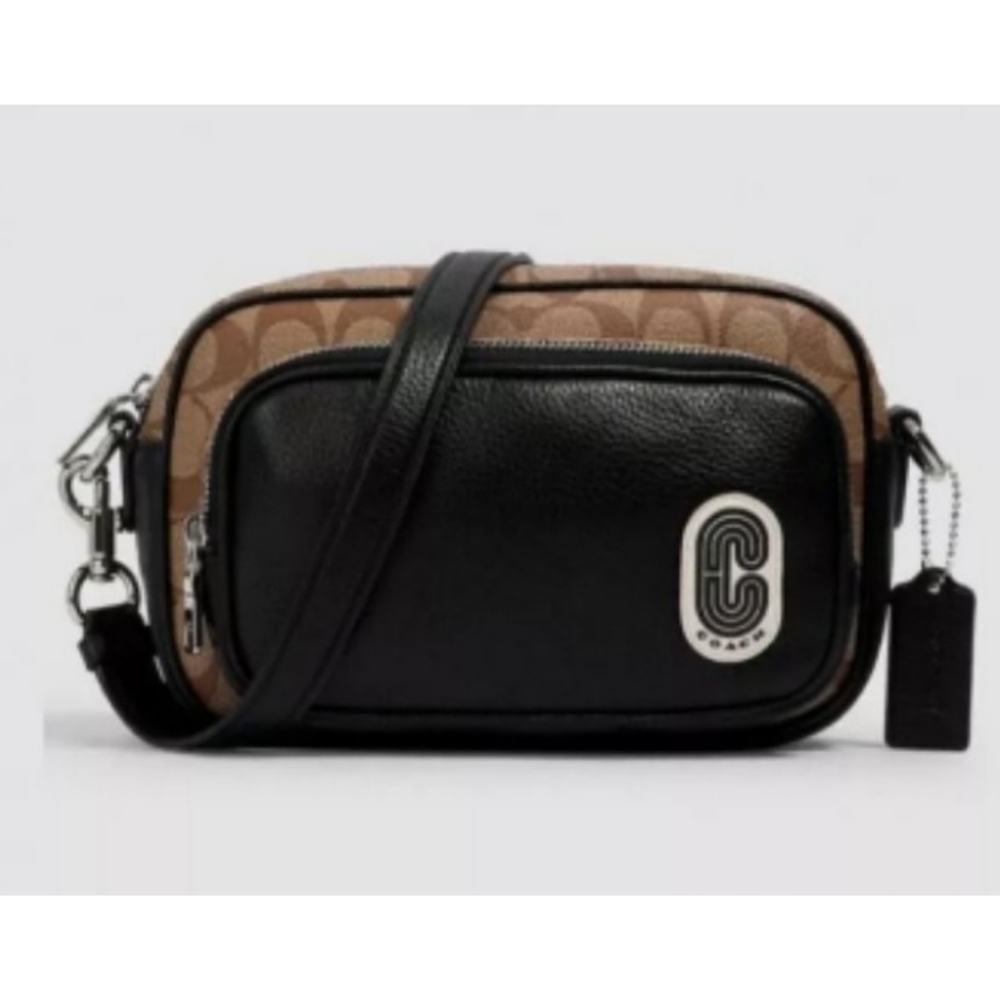 New Coach Court Crossbody In Signature Canvas
